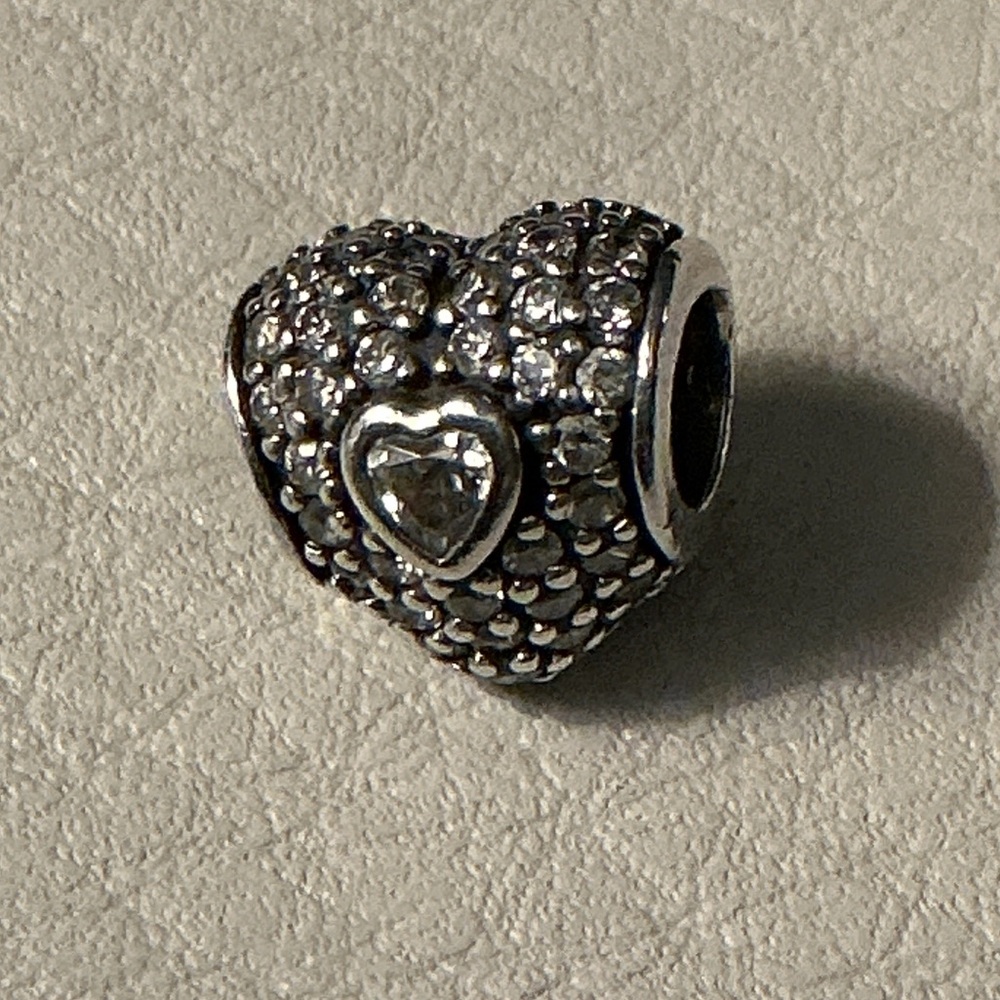 Pandora “In my heart” Sterling Silver Charm Authentic Stamped S925 ALE